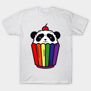 Rainbow Cupcake Panda T-Shirt